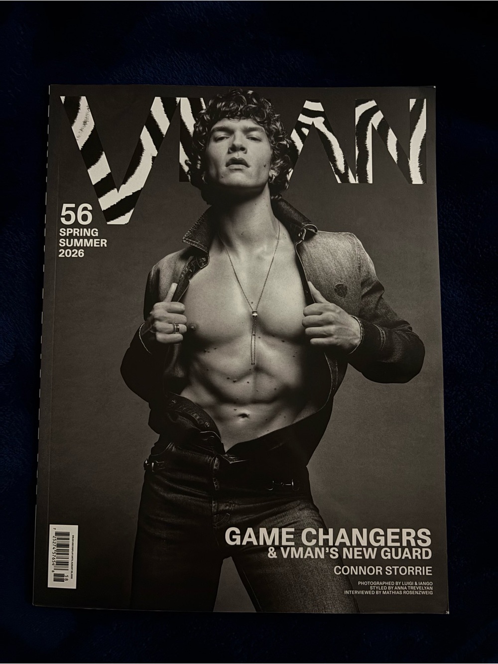 VMan Magazine Issue 56 Spring Summer 2026 - Connor Storrie